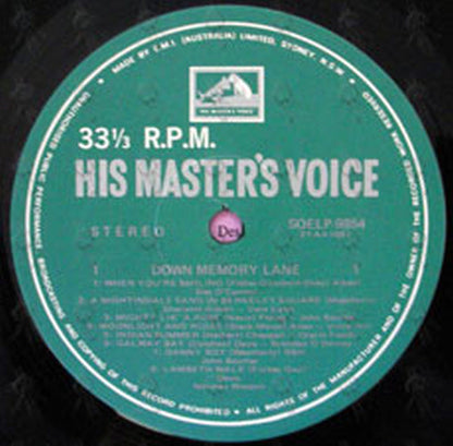 VARIOUS ARTISTS - Down Memory Lane - 3