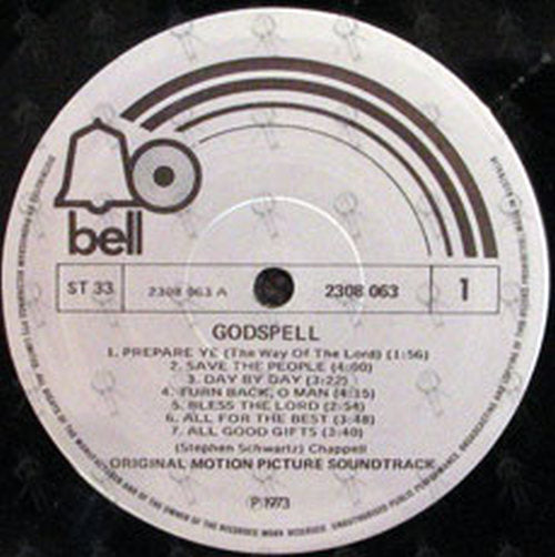 VARIOUS ARTISTS - Godspell: Original Motion Picture Soundtrack - 3