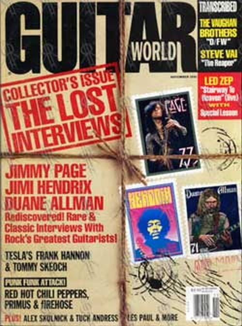 VARIOUS ARTISTS - &#39;Guitar World&#39; - Nov 1991 - Collector&#39;s Issue: Lost Interviews - 1