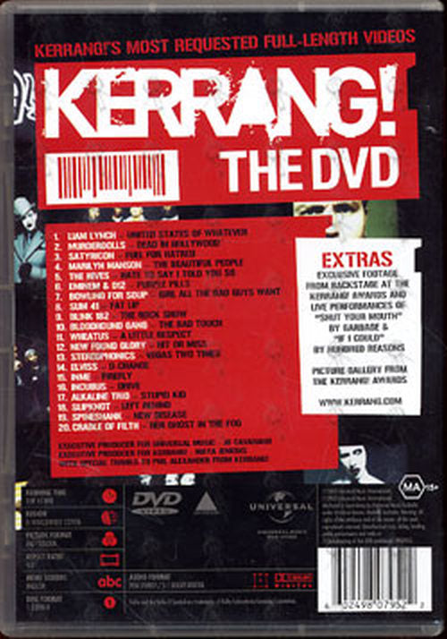 VARIOUS ARTISTS - Kerrang! The DVD - 2