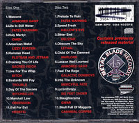 VARIOUS ARTISTS - Metal Blade Records Inc. 15th Anniversary Compilation - 2