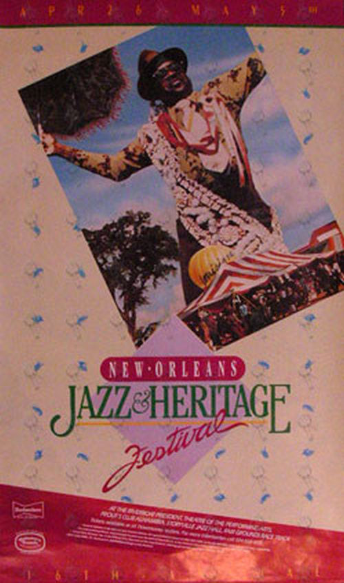 VARIOUS ARTISTS - New Orleans Jazz &amp; Heritage Festival Promo Poster - 1