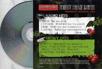 VARIOUS ARTISTS - Roadrunner Records Priority Release Sampler November/December 2004 - 2