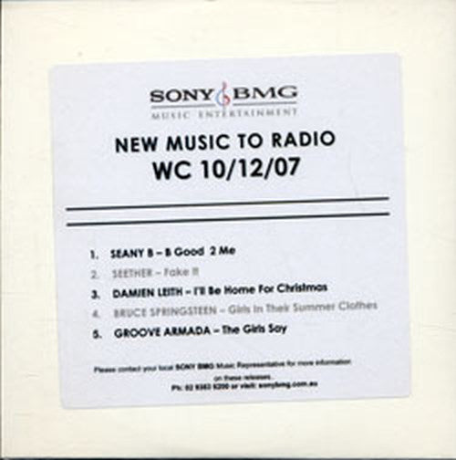 VARIOUS ARTISTS - Sony BMG - New Music To Radio WC 10/12/07 - 2