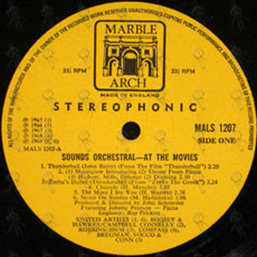 VARIOUS ARTISTS - Sounds Orchestral At The Movies - 3