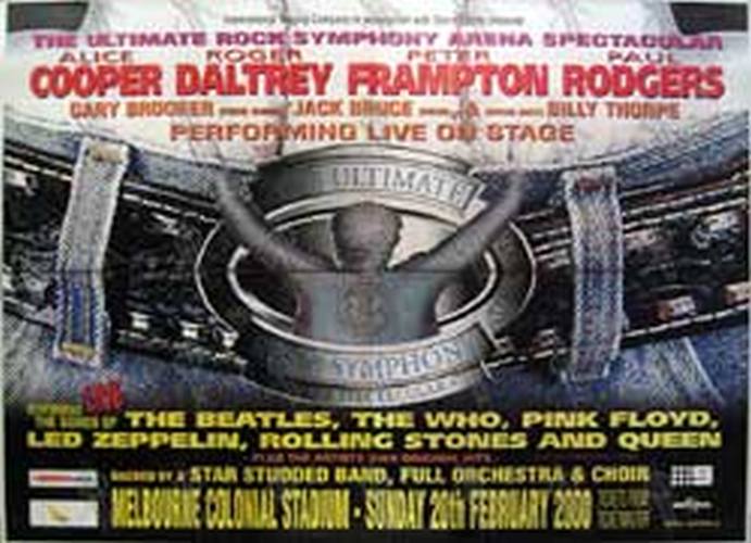 VARIOUS ARTISTS - &#39;The Ultimate Rock Symphony Arena Spectacular&#39; Concert Poster - 1