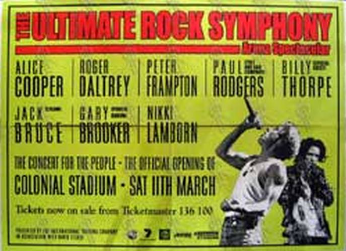 VARIOUS ARTISTS - &#39;The Ultimate Rock Symphony&#39; Concert Poster - 1