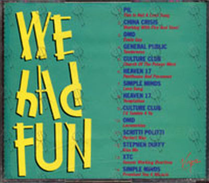 VARIOUS ARTISTS - We Had Fun - The Virgin Years Of Virgin - 2