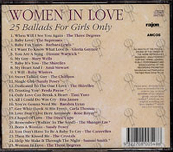 VARIOUS ARTISTS - Women In Love: 25 Ballads For Girls Only - 2
