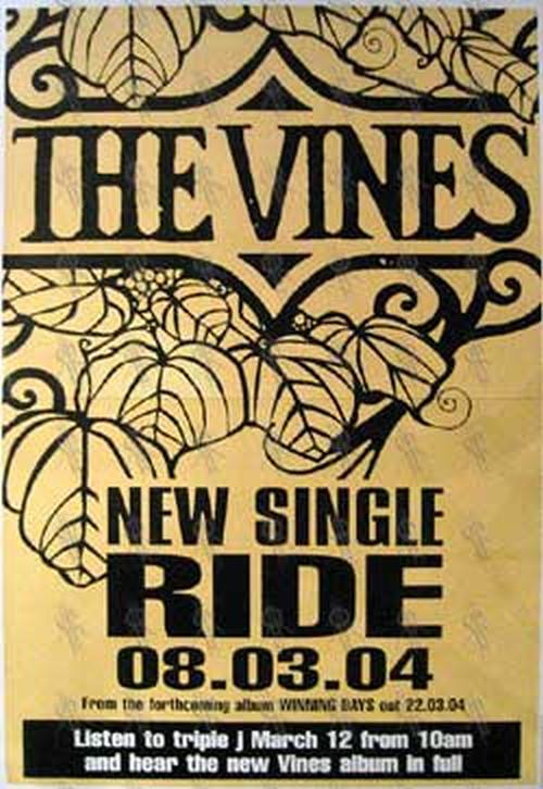 VINES-- THE - &#39;Ride&#39; Single Poster - 1