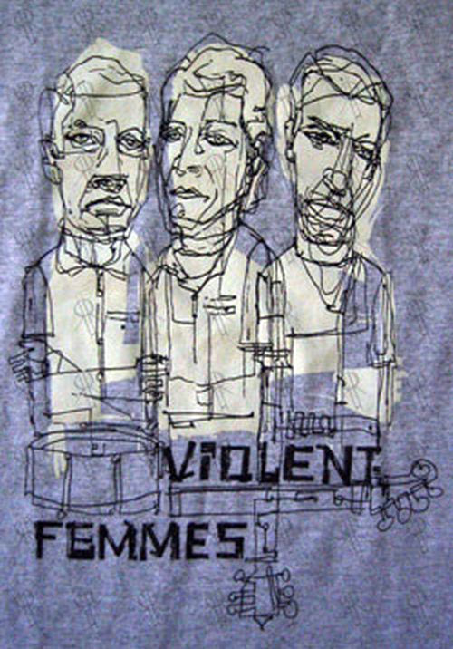 VIOLENT FEMMES - 2005 Australian Tour Grey Marle T-Shirt - 2