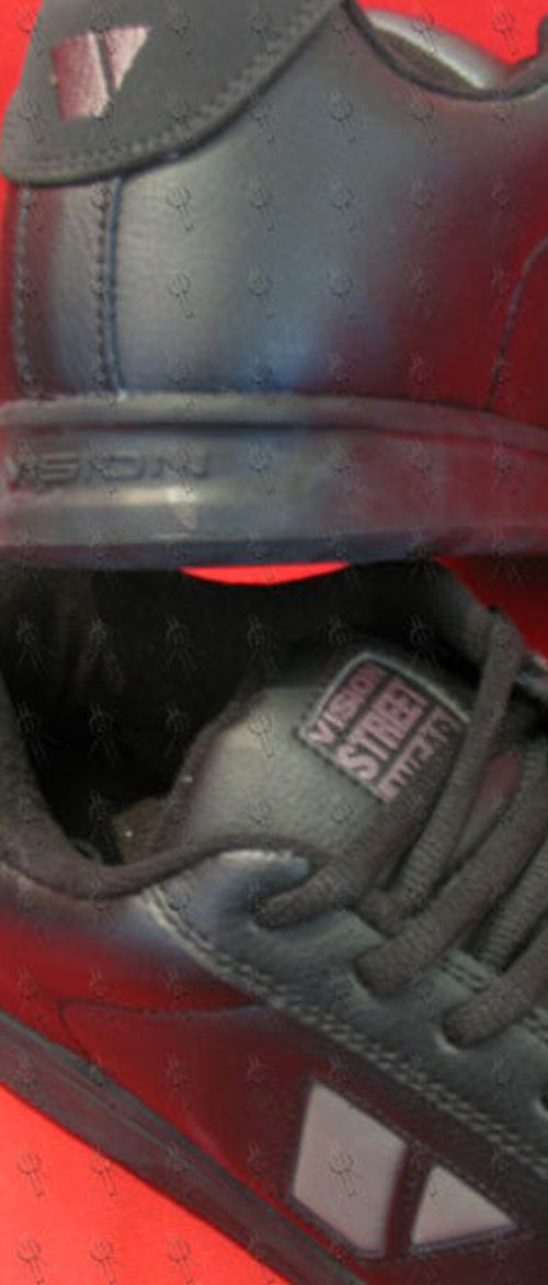 VISION STREET WEAR - Black 'Drake' Design Leather Shoes - 2