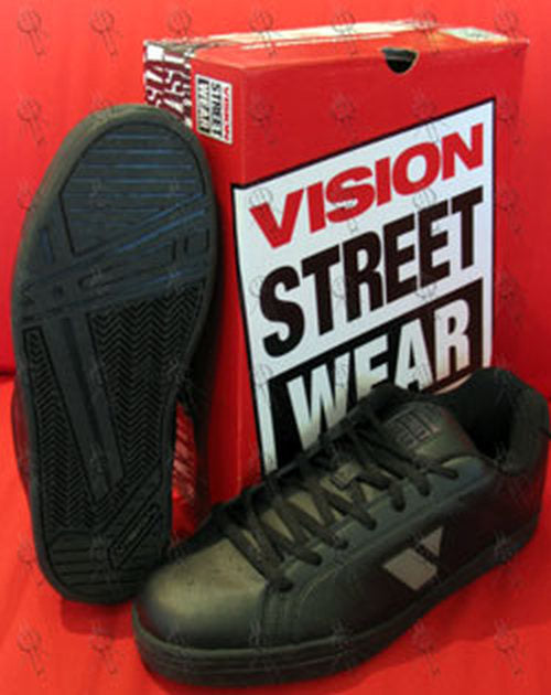 VISION STREET WEAR - Black &#39;Drake&#39; Design Leather Shoes - 1