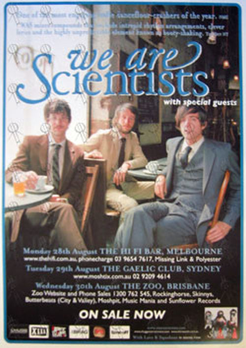 WE ARE SCIENTISTS - Australia 2006 Tour Poster - 1