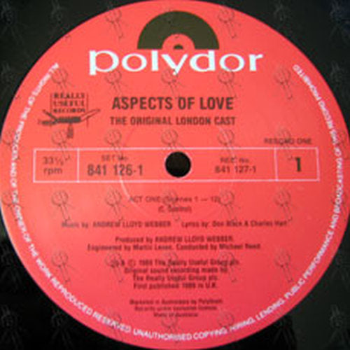 WEBBER-- ANDREW LLOYD - Aspects Of Love - 4