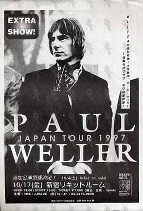 WELLER-- PAUL - Japan Tour 1997 Extra Show Flyer - 1
