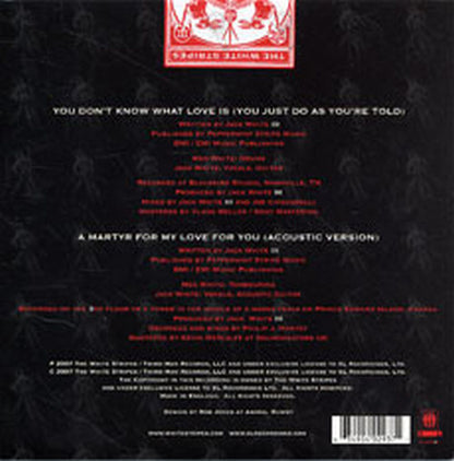 WHITE STRIPES-- THE - You Don't Know What Love Is (You Just Do As You're Told) - 2