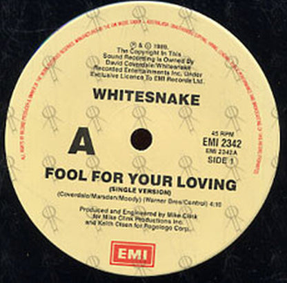 WHITESNAKE - Fool For Your Loving - 3