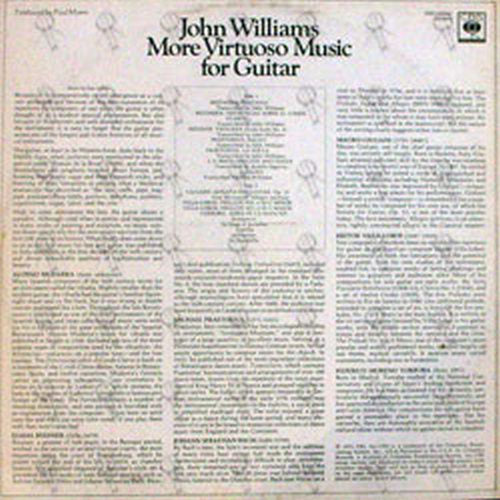 WILLIAMS-- JOHN - More Virtuoso Music For Guitar - 2