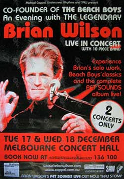 WILSON-- BRIAN - &#39;Live In Concert&#39; Poster - 1
