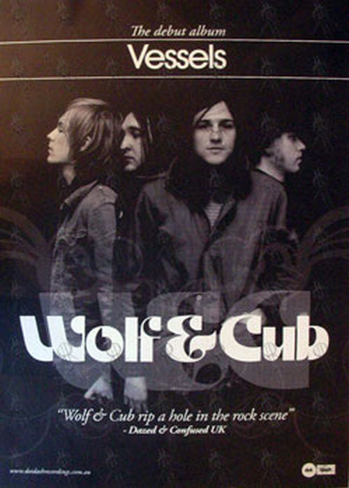 WOLF &amp; CUB - &#39;Vessels&#39; Huge Album Promo Poster - 1