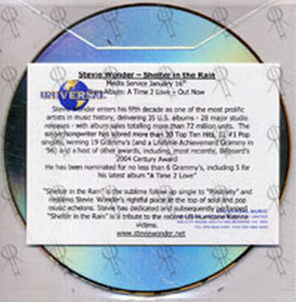 WONDER-- STEVIE - Shelter In The Rain - 2