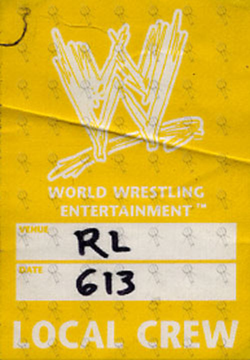 WWE - Local Crew Cloth Sticker Pass - 1