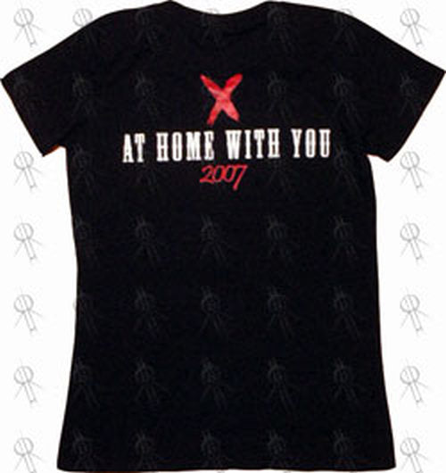 X - Black &#39;At Home With You 2007&#39; Girls T-Shirt - 3
