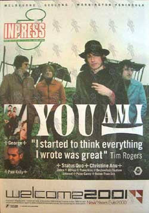 YOU AM I - 'Inpress' - 8th November 2000 - You Am I On Cover - 1