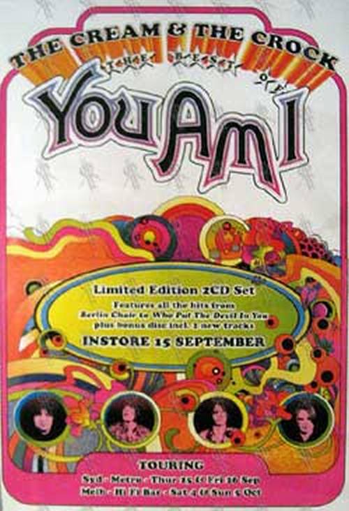 YOU AM I - 'The Cream And The Crock' Album And Tour Poster - 1
