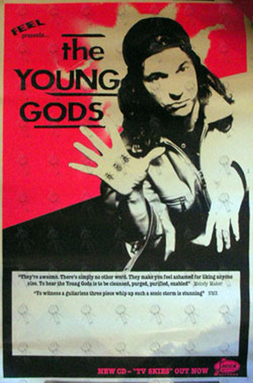 YOUNG GODS-- THE - Unused Gig Poster From Early 90&#39;s - 1