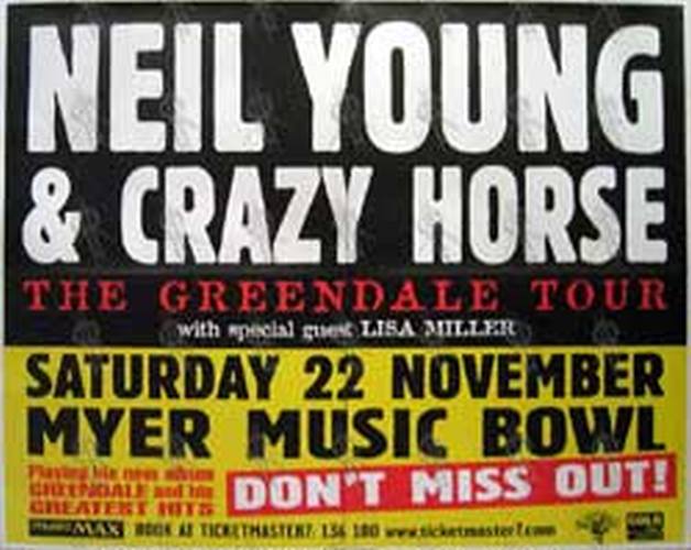 YOUNG-- NEIL & CRAZYHORSE - Myer Music Bowl - Saturday 22nd December 2003 Show Poster - 1