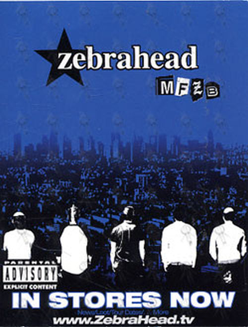 ZEBRAHEAD - Promotional Postcard - 1