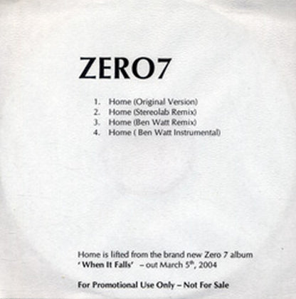 ZERO 7 - Home - 1