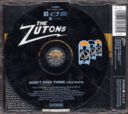 ZUTONS-- THE - Don't Ever Think - 2