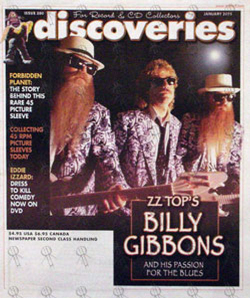 ZZ TOP - &#39;Discoveries&#39; - January 2005 - ZZ Top On Front - 1